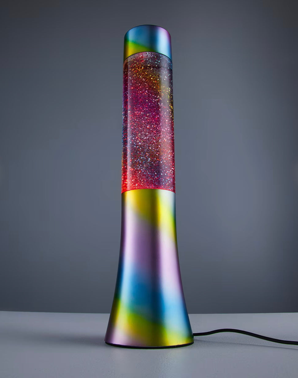 Rainbow Glitter lamp